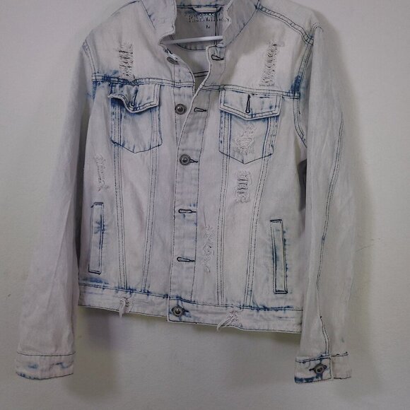 A MUST HAVE TRILLNATION Distressed Denim Jacket Adult Medium - Picture 3 of 14